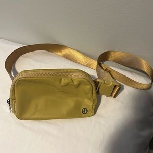 Mustard yellow lululemon belt bag 1L